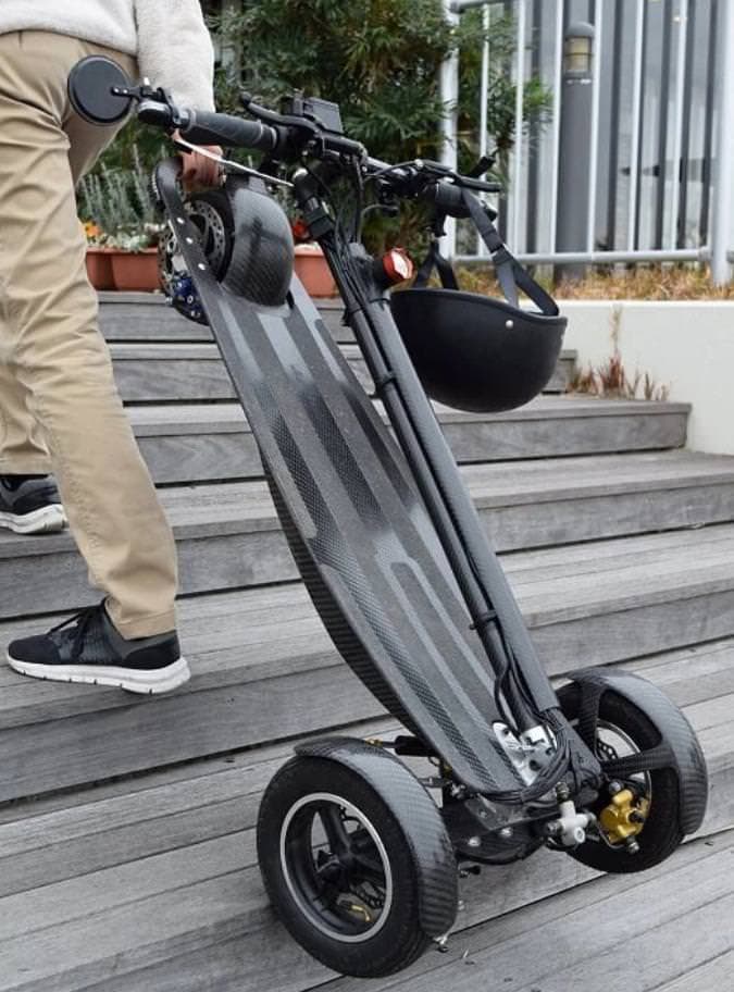 ナンバーを取得して公道を走れる電動キックボード「Sunameri」 [えん乗り]