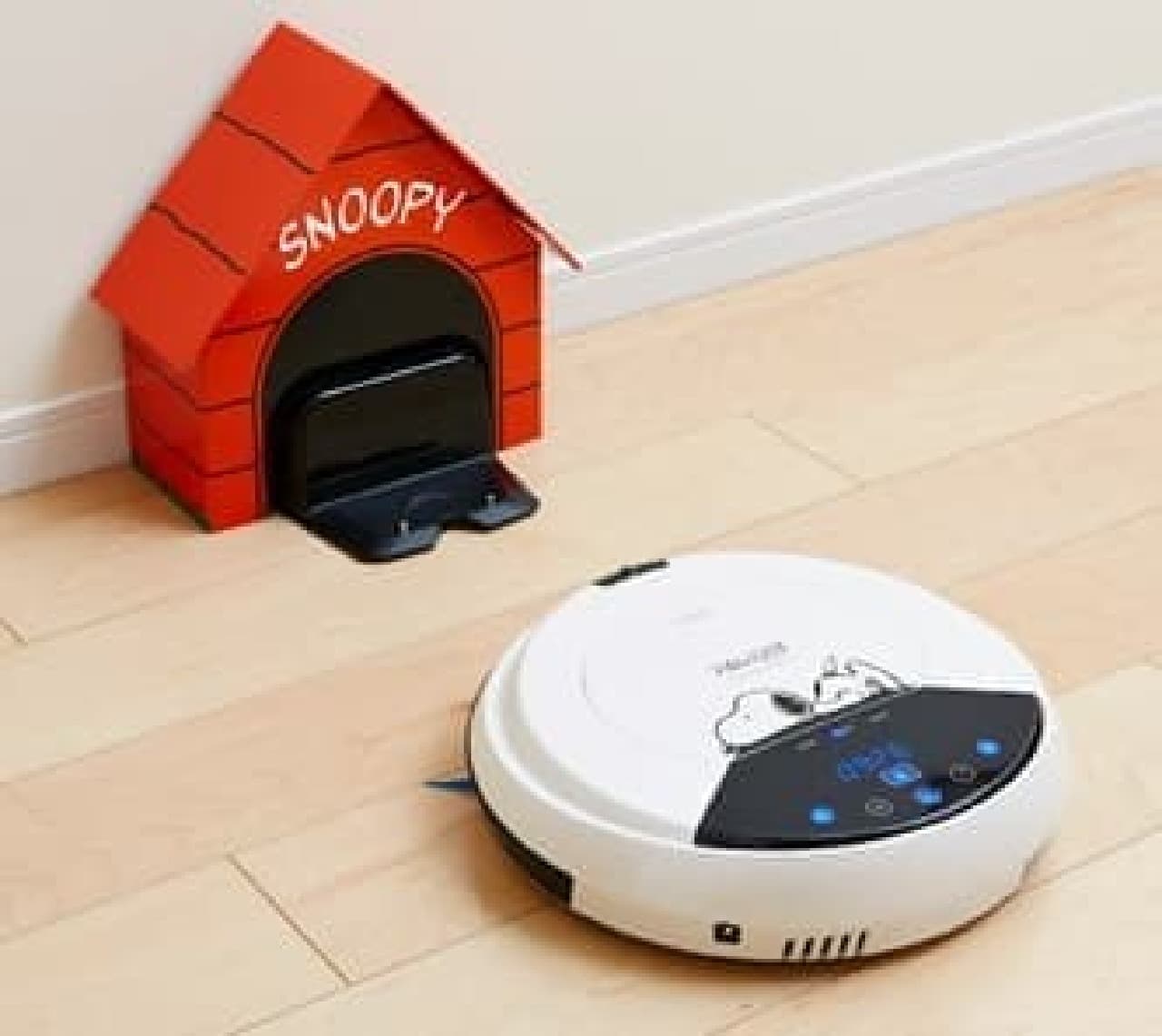 スヌーピーロボットクリーナー」予約開始、掃除が終わったらおウチに