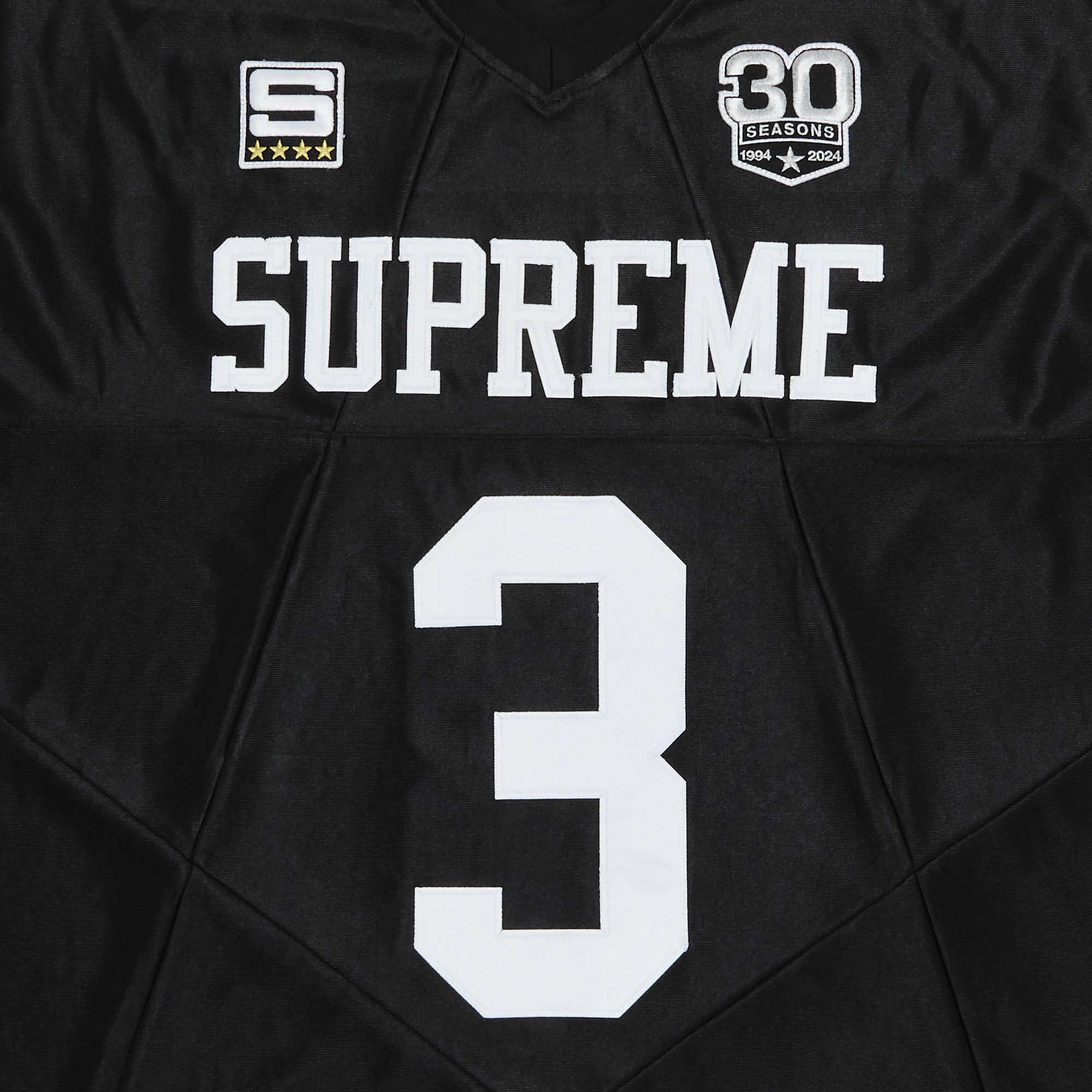 Buy Supreme Star Football Jersey 'Black' - FW24KN75 BLACK | GOAT