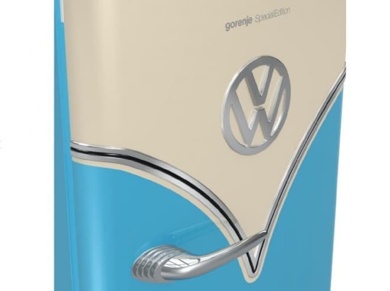 VWバスにインスパイアされた冷蔵庫「Retro VW Bulli」 [インターネット