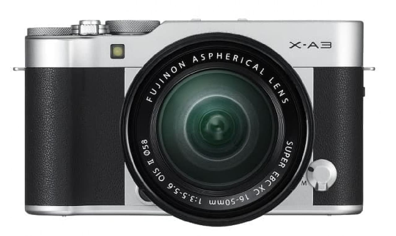 自撮り”に適したミラーレス「FUJIFILM X-A3」--クラシカルな見た目も