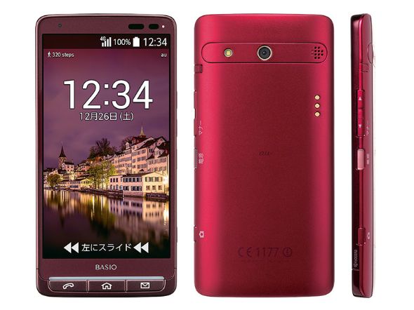 auのシニア向けスマホ「BASIO」に新色「レッド」登場 - ITmedia Mobile