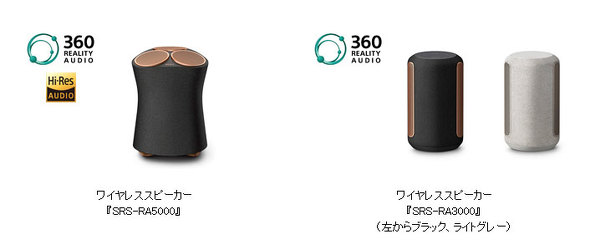 ソニー、全方位スピーカーシステム搭載のワイヤレススピーカーを4月に