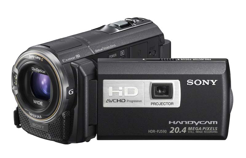 人気モデルが小型化 プロジェクター搭載モデルも用意 「HDR-PJ590V