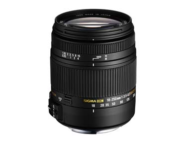 シグマ、470グラムの高倍率ズームレンズ「SIGMA 18-250mm F3.5-6.3 DC