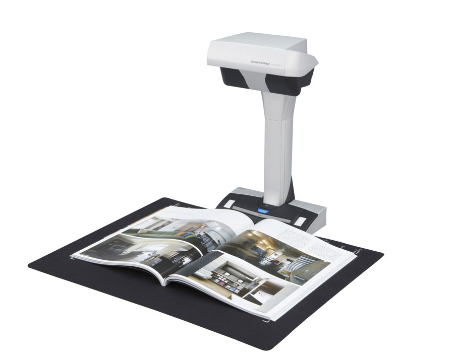 ScanSnapにスタンドタイプ型「SV600」、非接触方式で本を切らず