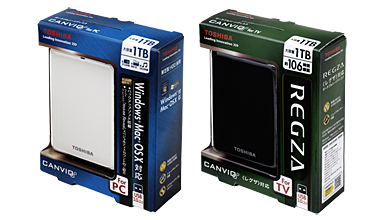 東芝、レグザにぴったりのUSB外付けHDD「CANVIO for TV」：パッケージ