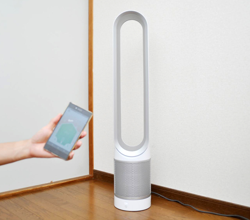 空気のヨゴレがまるわかり！ スマホにつながるダイソンの空気清浄機能