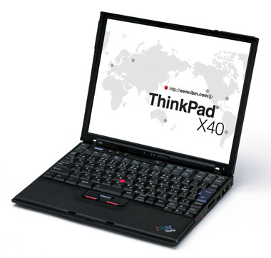 日本IBM、「ThinkPad X40」シリーズの2004年秋冬モデルを発売