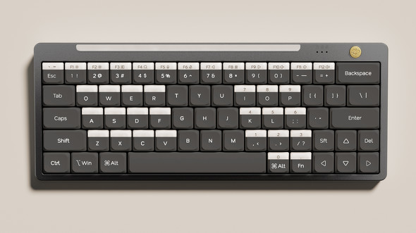 7月発売の“1キー2アクション”のロープロファイルキーボード「Hesper64
