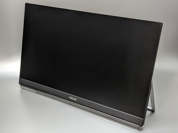 ASUS ZenScreen MB249C」はディスプレイアームが付属しフック掛けにも
