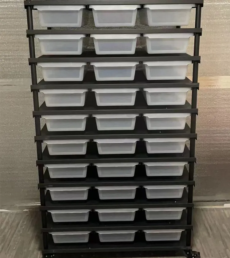 ヘビ 爬虫類 繁殖ラック プラスチック製タブ 金属製ヘビラックシステム