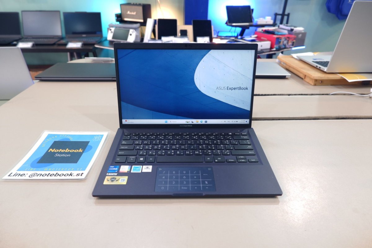 Asus ExpertBook B1 i7-1165G7 Ram8 SSD512 จอ14 FHD สเปคสูง เครื่อง