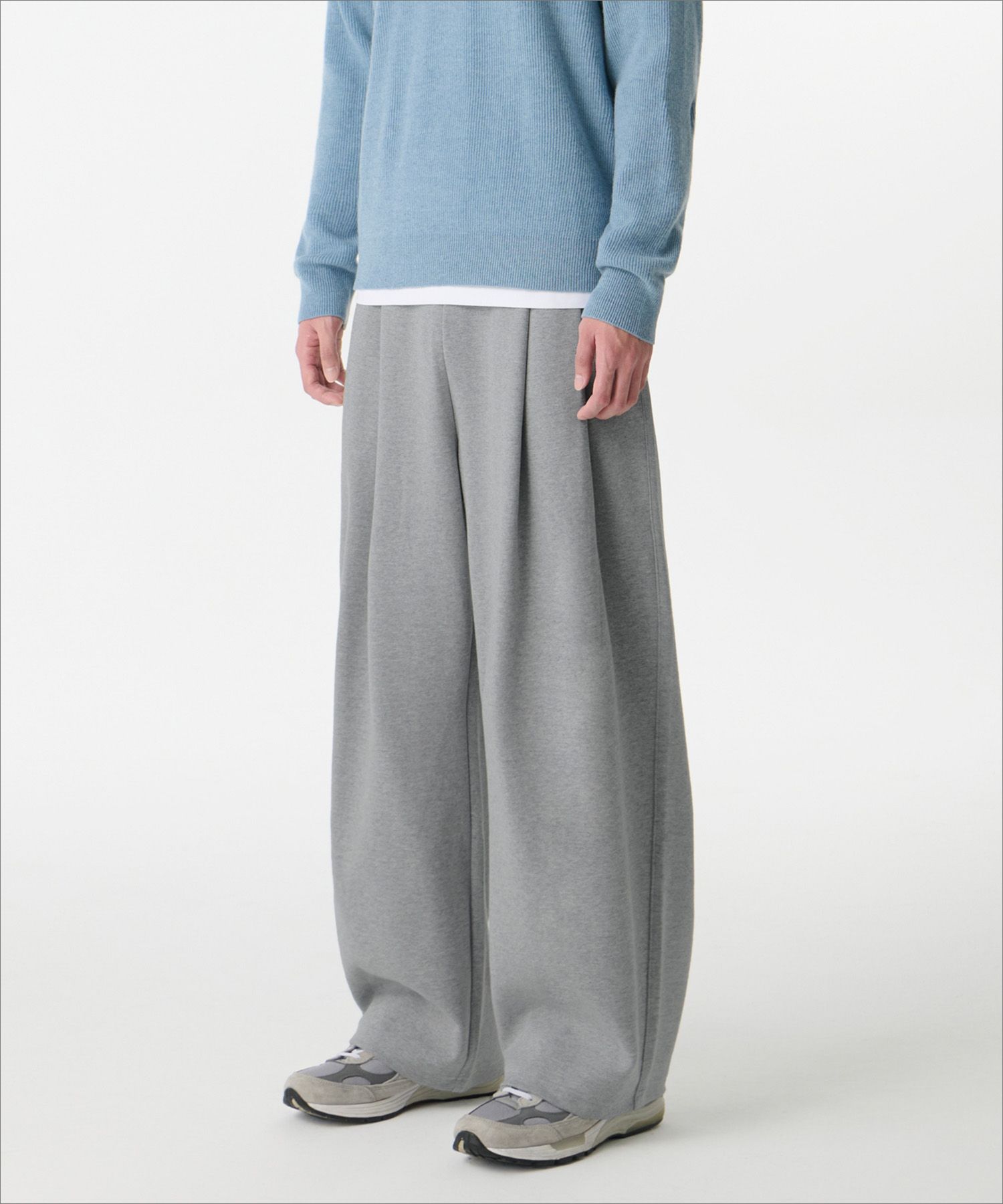 MUSINSA公式 | MUSINSA STANDARD ダブルニットツーピンタックワイド