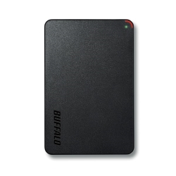 バッファロー USB3.1(Gen1)/USB3.0用 ポータブルHDD 1TB ブラック HD