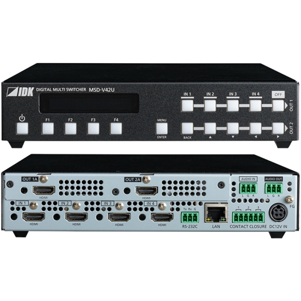 アイ・ディ・ケイ 4入力2出力 4K@60対応 デジタルマルチスイッチャー