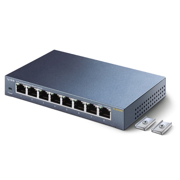 TP-Link 8ポート ギガビット らくらくマウントスイッチングハブ TL