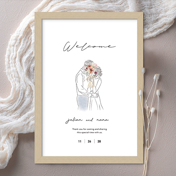 グラフィック ウェルカムボード（ニュアンセスアート アモール