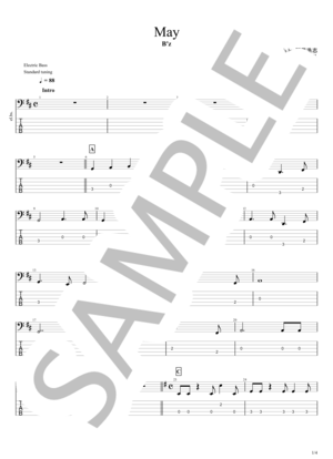 楽譜】ライオン / MAY'N (エレキベース / 上級) - Piascore 楽譜ストア