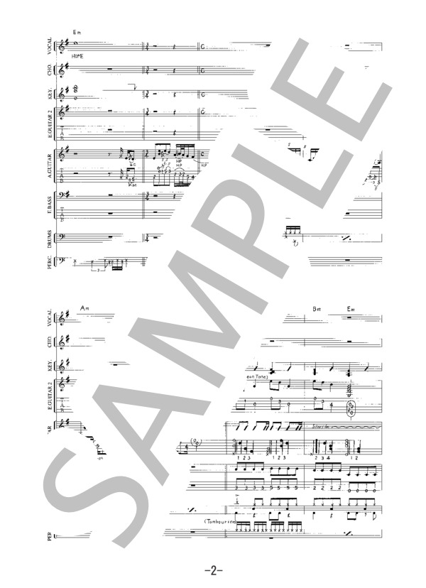 楽譜】HOME / B'z バンドスコア / B'z (バンドスコア / 中級