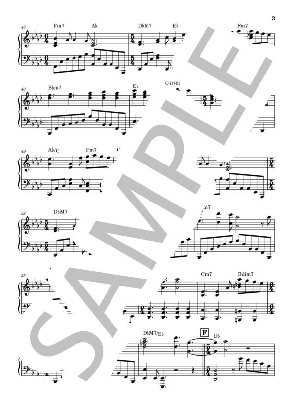 楽譜】Same Blue / 藤原 聡 (ピアノソロ / 上級) - Piascore 楽譜ストア