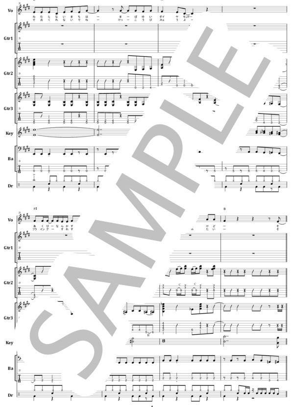 楽譜】Sweet Emotion / 相川七瀬 バンドスコア from68 / 織田 哲郎