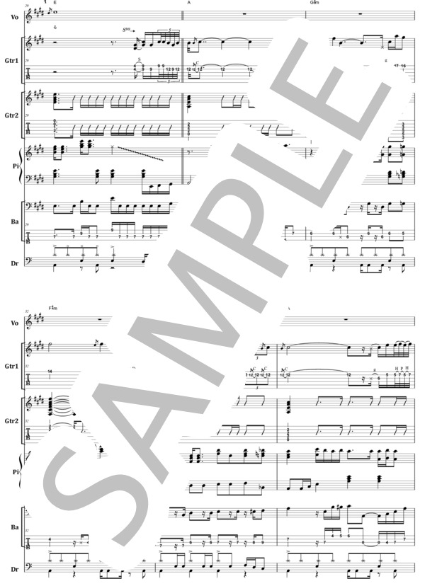 楽譜】世良公則 & ツイスト / あんたのバラード バンド・スコア from68