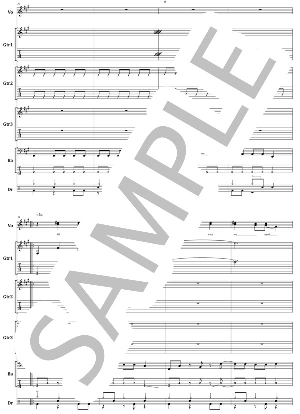 楽譜】Nothing's Carved In Stone / Isolation バンド・スコア from68