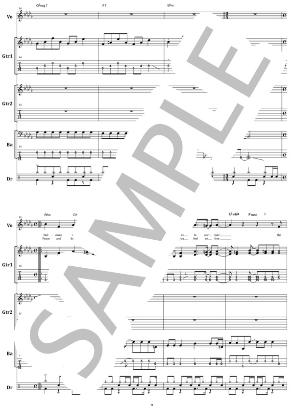 楽譜】DIZZY MIZZ LIZZY / GLORY バンド・スコア from68 / DIZZY MIZZ