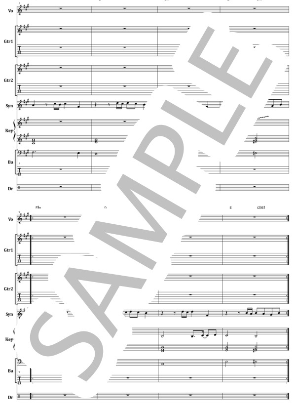 楽譜】EUROPE / ファイナル・カウントダウン バンド・スコア 楽譜