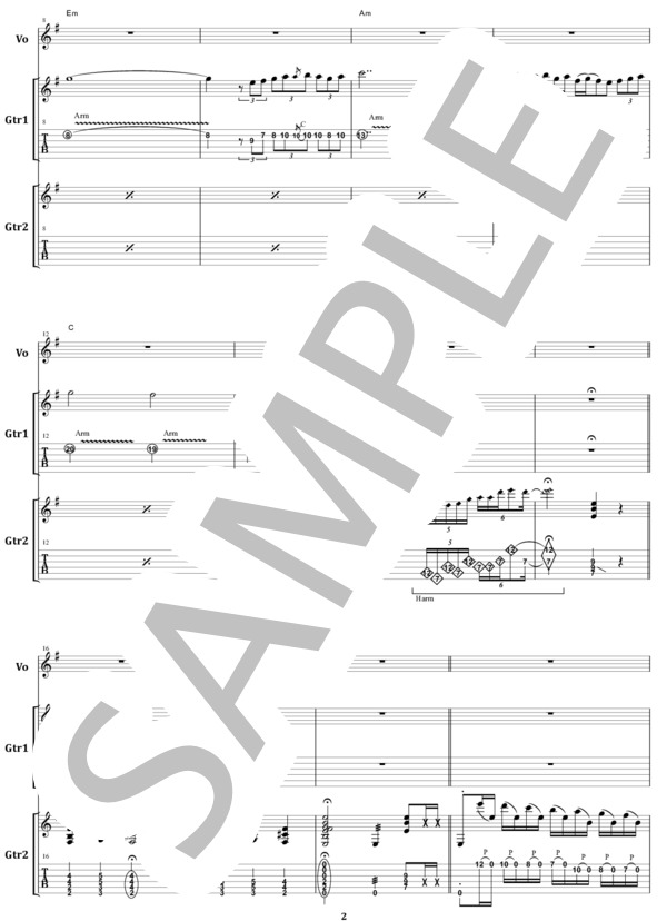 楽譜】GARY MOORE / END OF THE WORLD ギター・スコア / ゲイリー