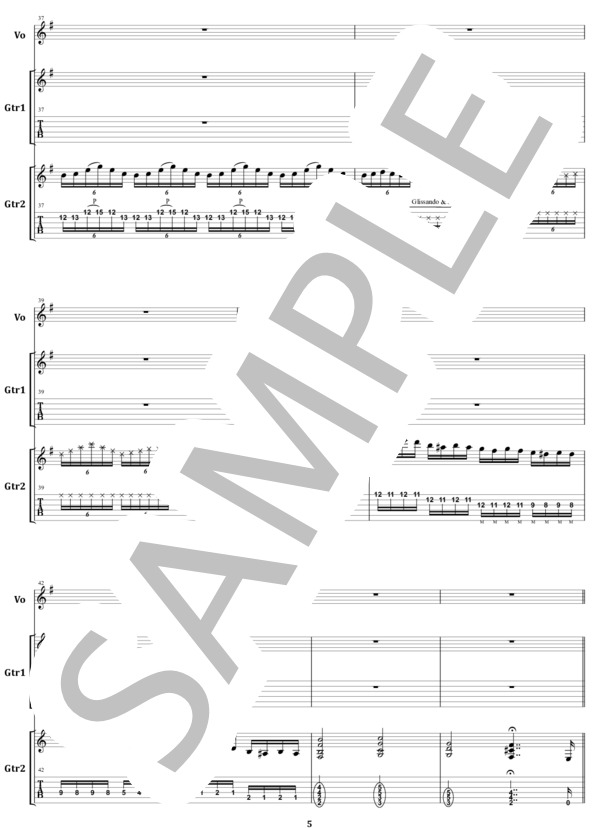 楽譜】GARY MOORE / END OF THE WORLD ギター・スコア / ゲイリー