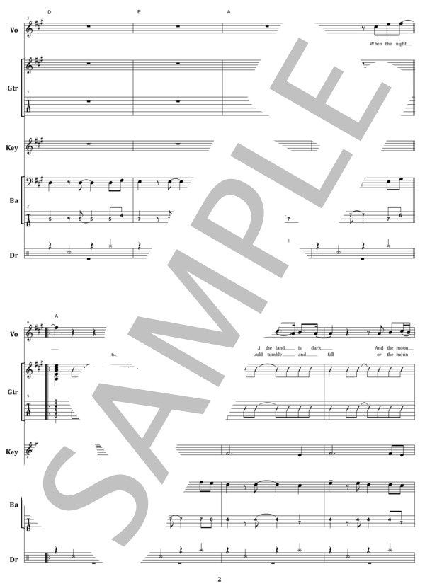 楽譜】スタンド・バイ・ミー / ベン E キング バンド・スコア from68