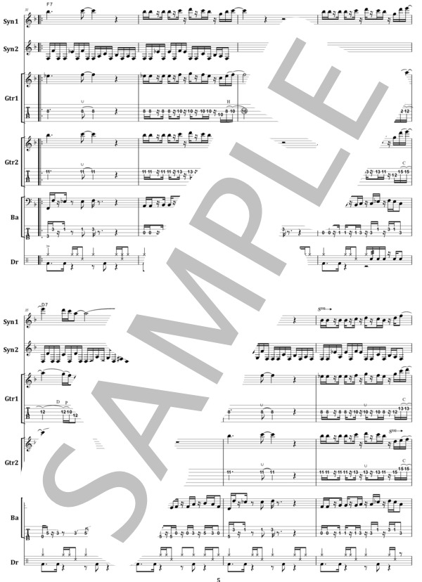 楽譜】ジェフ・ベック / スターサイクル バンド・スコア from68