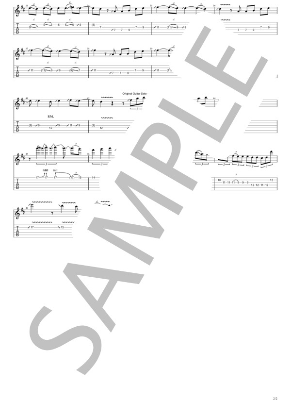 楽譜】W / X / Y / Tani Yuuki ギターでメロディを弾く楽譜・TAB