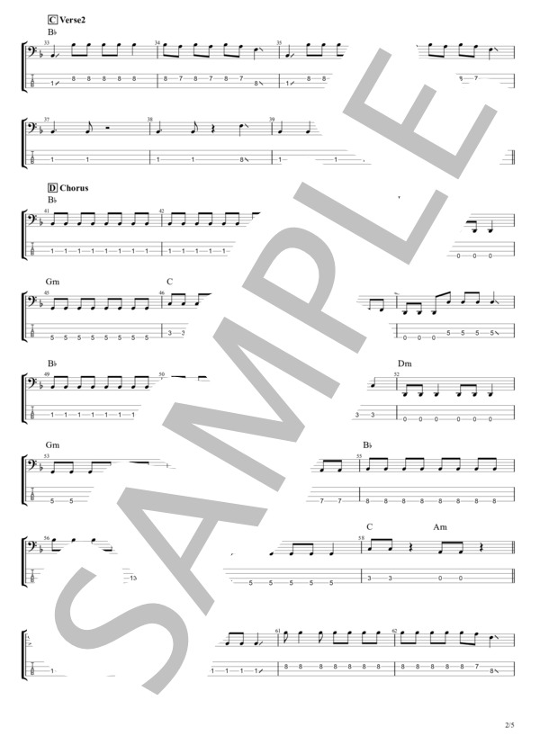 楽譜】「ガールズバンドクライ」声なき魚 / トゲナシトゲアリ (エレキ