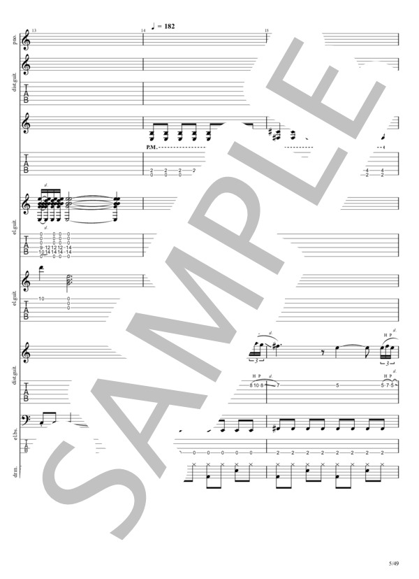 楽譜】ファシズム / La'cryma Christi (バンドスコア / 初〜中級