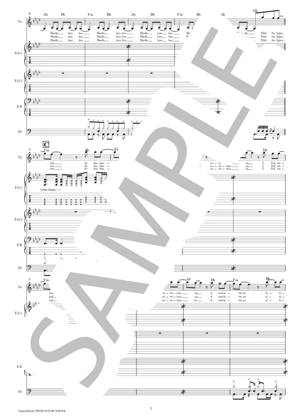 楽譜】Smells Like Teen Spirit / バンドスコア TAB譜 / NIRVANA