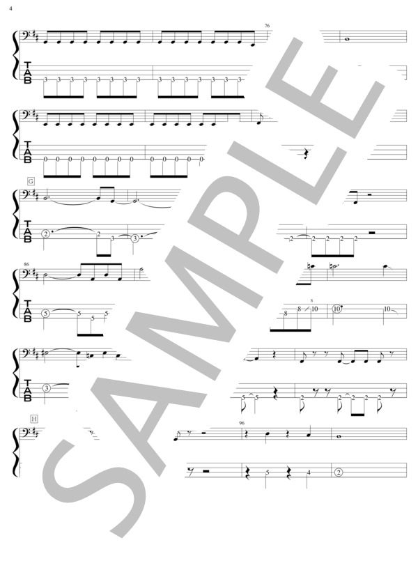 楽譜】星空のディスタンス / THE ALFEE (エレキベース / 初級