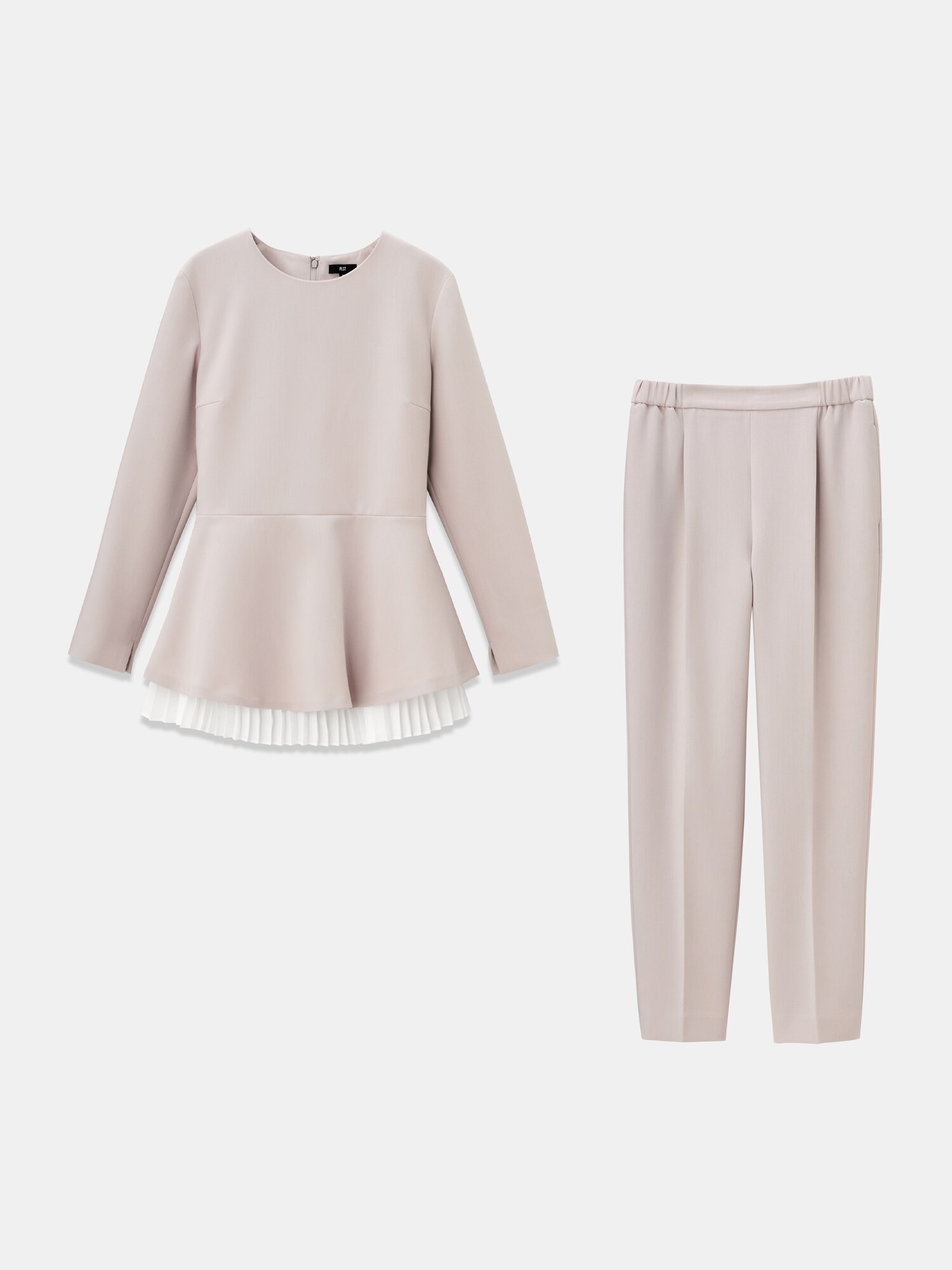 PLST(プラステ)公式 | ダブルクロスプリーツレイヤードセットアップ