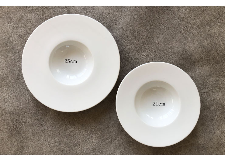 楽天市場】【Whitest ホワイテスト ボウル 25cm】リム広 白 スープ皿