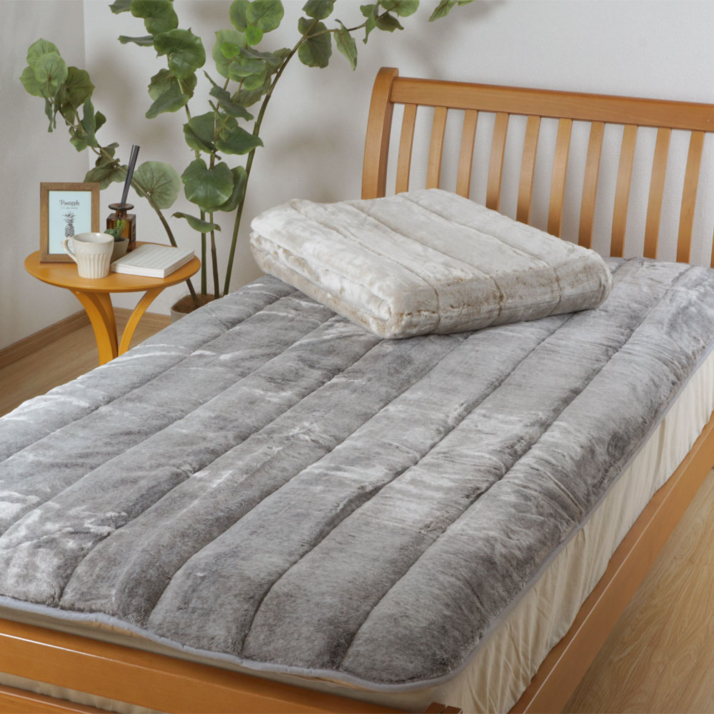 楽天市場】【最短出荷】敷きパッド シングル 日本製 備長炭わた入り