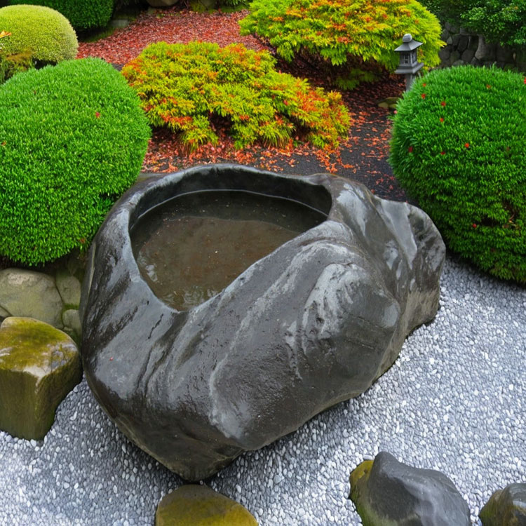 天然石 蹲(つくばい) 067 手水鉢【商品番号：m-ni067】