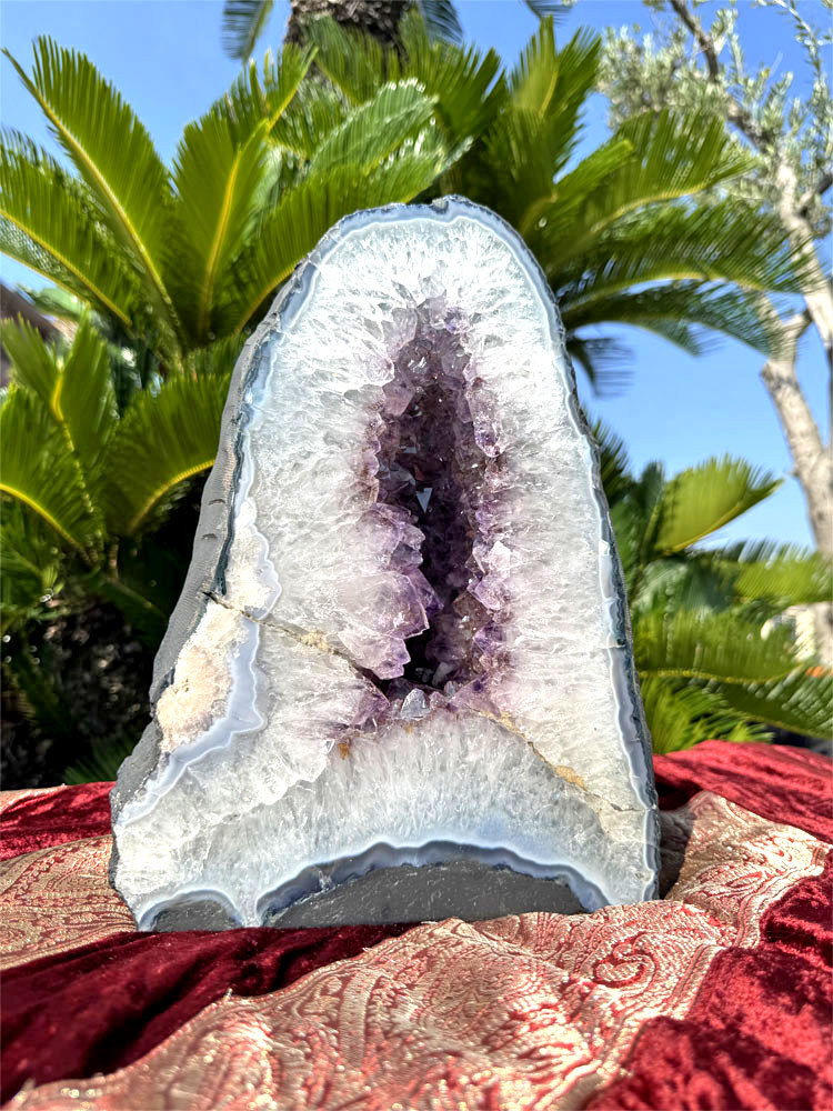 楽天市場】天然 アメジスト 紫水晶 ドーム 原石 大きい クラスター 約