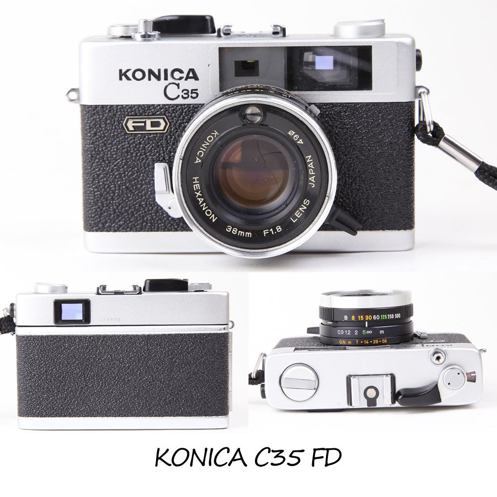 ⭐️美品⭐️コニカ Konica C35 FD HEXANON 38mm F1.8 コニカ Konica C35 FD コンパクトフィルムカメラ / HEXANON 38mm F1.8