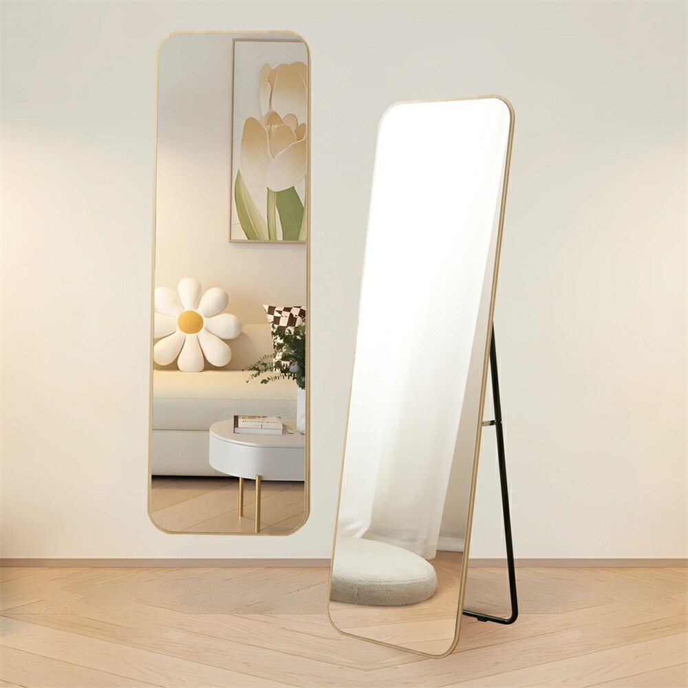 楽天市場】【SS開始限定！10％OFF】全身鏡 姿見 鏡 丸角 木目調