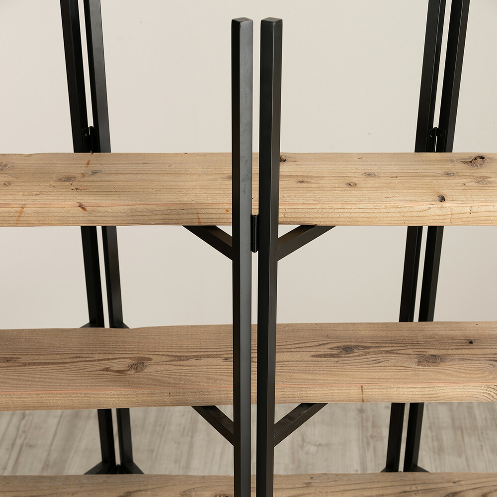 楽天市場】シェルフ ラック 3段 アイアンラック シェルフ 幅160cm 木