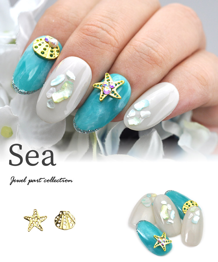 楽天市場】ネイルパーツ ゴールド ネイルジュエリー スターフィッシュ