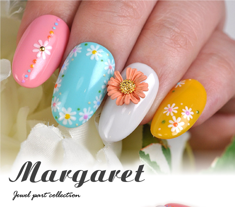 楽天市場】ネイルパーツ お花 マーガレット フラワー ネイルアート