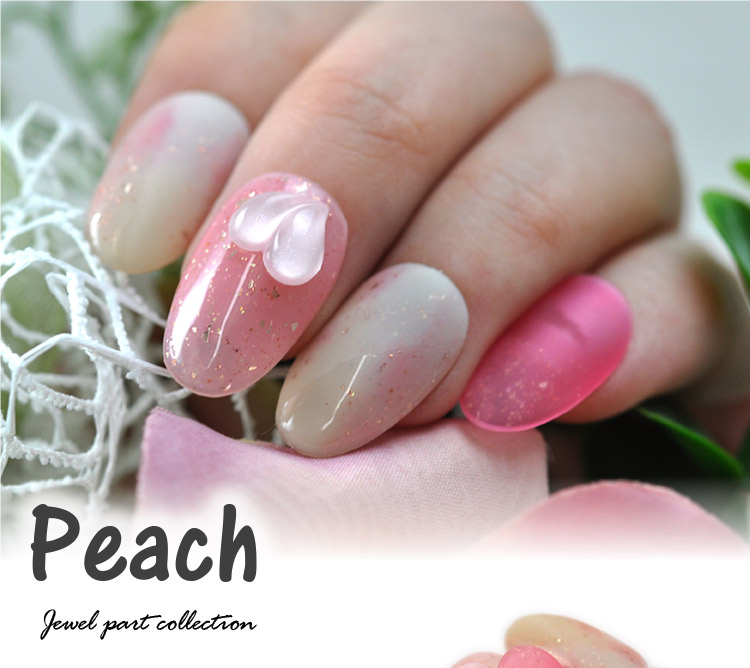 楽天市場】ネイルパーツ 5個 フルーツ 桃 ピーチ ピンク | ネイル